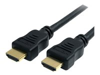 StarTech.com Câble HDMI haute vitesse Ultra HD 4K x 2K avec Ethernet de 1m - Cordon HDMI vers HDMI - Mâle / Mâle - Noir - Plaqués or - Câble HDMI avec Ethernet - HDMI mâle pour HDMI mâle - 1 m - noir HDMM1MHS