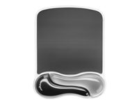 Kensington Duo Gel Mouse Wristrest Wave - Tapis de souris avec repose-poignets - graphite bicolore 62399