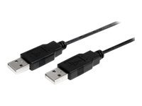 StarTech.com Câble USB 2.0 A vers A de 1 m - M/M - Câble USB - USB (M) pour USB (M) - USB 2.0 - 1 m - noir - pour P/N: ST4200MINI2, SV231HDMIUA USB2AA1M