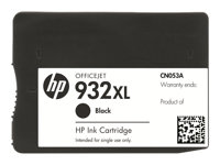 HP 932XL - À rendement élevé - noir - original - cartouche d'encre - pour Officejet 6100, 6600 H711a, 6700, 7110, 7510, 7610, 7612 CN053AE#BGX