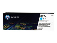 HP 827A - Cyan - original - LaserJet - cartouche de toner (CF301A) - pour Color LaserJet Managed Flow MFP M880; LaserJet Enterprise Flow MFP M880 CF301A