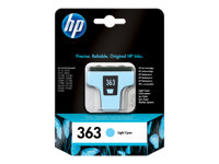 HP 363 - 5.5 ml - cyan clair - original - cartouche d'encre - pour Photosmart 31XX, 82XX, C5100, C5170, C5175, C5190, C5194, C6100, C6150, C6175, C7100 C8774EE#BA1