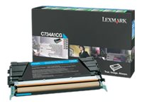 Lexmark - Cyan - original - cartouche de toner LCCP, LRP - pour Lexmark C734, C736, X734, X736, X738 C734A1CG