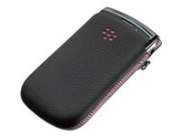 BlackBerry Leather Pocket - Étui pour téléphone portable - cuir - pour Torch 9800, 9810 ACC-43791-201