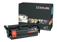 Lexmark - À rendement élevé - noir - original - cartouche de toner LCCP - pour Lexmark X651, X652, X654, X656, X658 X651H21E