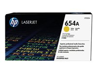 HP 654A - Jaune - original - LaserJet - cartouche de toner (CF332A) - pour Color LaserJet Enterprise M651dn, M651n, M651xh; Color LaserJet Managed M651dnm, M651xhm CF332A