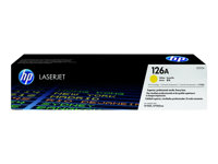 HP 126A - Jaune - original - LaserJet - cartouche de toner (CE312A) - pour Color LaserJet Pro CP1025; LaserJet Pro MFP M175; TopShot LaserJet Pro M275 CE312A