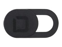 DICOTA Ultra Slim - Couvercle de caméra web - noir (pack de 3) D31780