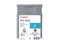 Canon PFI-101 C - Cyan - original - réservoir d'encre - pour imagePROGRAF iPF5000, iPF5100, iPF6000S, iPF6100, iPF6200 0884B001