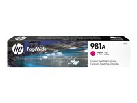HP 981A - 69 ml - magenta - original - PageWide - cartouche d'encre - pour PageWide Enterprise Color MFP 586; PageWide Managed Color E55650 J3M69A