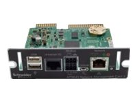 Schneider Electric Network Management Card 3 with Environmental Monitoring and Modbus - Carte de supervision distante - SmartSlot - Gigabit Ethernet - pour P/N: SMTL2200RM2UC, SMTL2200RM2UCNC, SMTL3000RM2UC, SMTL3000RM2UCNC, SMX1500RM2UCNC AP9643