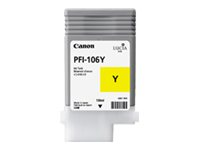 Canon PFI-106 Y - 130 ml - jaune - original - réservoir d'encre - pour imagePROGRAF iPF6400, iPF6400SE, IPF6450 6624B001