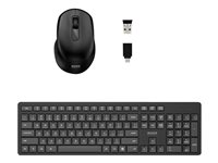 PORT Connect - Ensemble clavier et souris - sans fil - 2.4 GHz - AZERTY - Français 900904