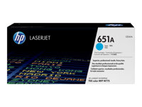 HP 651A - Cyan - original - LaserJet - cartouche de toner (CE341A) - pour Color LaserJet Enterprise MFP M775; LaserJet Managed MFP M775 CE341A