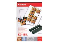 Canon KC-18IF - 18 unités étiquettes - pour Canon SELPHY CP1000, CP1200, CP1300, CP1500, CP530, CP780, CP790, CP800, CP820, CP910 7741A001