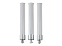 HPE Aruba ANT-3x3-2005 - Kit d'antenne - montable sur poteau - extérieur - 5 dBi (for 2.4 - 2.5 GHz) - omni-directionnel - blanc JW030A