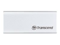 Transcend ESD240C - SSD - 120 Go - externe (portable) - M.2 - USB 3.1 Gen 2 (USB-C connecteur) - argent TS120GESD240C