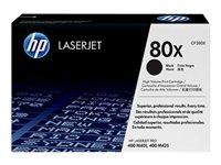 HP 80X - Pack de 2 - à rendement élevé - noir - original - LaserJet - cartouche de toner (CF280XD) - pour LaserJet Pro 400 M401, MFP M425 CF280XD