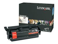 Lexmark - À rendement extrêmement élevé - noir - original - cartouche de toner LCCP - pour Lexmark T654dn, T654dtn, T654n T654X21E