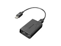 Lenovo - Adaptateur DisplayPort - DisplayPort (M) pour DisplayPort (F) - pour ThinkCentre M75s Gen 2; M75t Gen 2; ThinkEdge SE30; SE50; ThinkStation P330 Gen 2; P350 0B47092