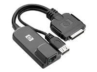 HPE USB Interface Adapter - Câble de rallonge vidéo / USB (pack de 8) - pour ProLiant DL160 Gen9, DL180 Gen9, DL580 Gen9, DL80 Gen9 AF655A