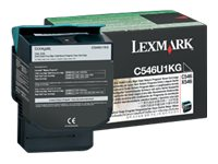 Lexmark - À rendement extrêmement élevé - noir - original - cartouche de toner LCCP, LRP - pour Lexmark C546dtn, X546dtn, X548de, X548dte C546U1KG