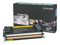Lexmark - À rendement élevé - jaune - original - cartouche de toner LCCP, LRP - pour Lexmark C736dn, C736dtn, C736N, X736de, X738de, X738dte C736H1YG