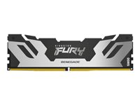 Kingston FURY Renegade - DDR5 - kit - 96 Go: 2 x 48 Go - DIMM 288 broches - 6000 MHz / PC5-48000 - CL32 - 1.35 V - mémoire sans tampon - on-die ECC - noir / argent KF560C32RSK2-96