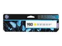 HP 980 - 86.5 ml - jaune - original - cartouche d'encre - pour Officejet Enterprise Color MFP X585; Officejet Enterprise Color Flow MFP X585 D8J09A
