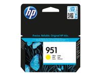HP 951 - 8 ml - jaune - original - cartouche d'encre - pour Officejet Pro 251, 276, 8100, 8600, 8600 N911, 8610, 8615, 8616, 8620, 8625, 8630, 8640 CN052AE#BGX
