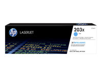 HP 203X - À rendement élevé - cyan - original - LaserJet - cartouche de toner (CF541X) - pour Color LaserJet Pro M254dw, M254nw, MFP M280nw, MFP M281cdw, MFP M281fdn, MFP M281fdw CF541X