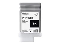 Canon PFI-106 BK - 130 ml - noir - original - réservoir d'encre - pour imagePROGRAF iPF6400, iPF6400SE, IPF6450 6621B001