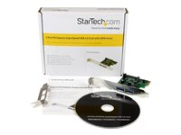 StarTech.com Carte Contrôleur PCI Express (PCIe) vers 2 ports USB 3.0 avec UASP - Adaptateur PCIe 2x USB 3.0 - Alimentation SATA - Adaptateur USB - PCIe - USB 3.0 x 2 - pour P/N: CFASTRWU3, ST3300GU3B, ST4300U3C1, ST4300U3C1B, ST7300U3M, ST7300USBME, USB3S2ESATA3 PEXUSB3S24