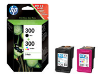 HP 300 - Pack de 2 - noir, couleur (cyan, magenta, jaune) - original - cartouche d'encre - pour Deskjet F4210, F4213, F4230, F4235, F4250, F4273, F4274, F4275, F4283, F4288, F4292, F4293 CN637EE#301