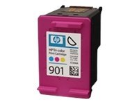 HP 901 - 9 ml - couleur (cyan, magenta, jaune) - original - cartouche d'encre - pour Officejet 4500, 4500 G510, 4575, J4524, J4525, J4535, J4540, J4550, J4580, J4585, J4680 CC656AE#UUS