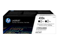 HP 410X - Pack de 2 - à rendement élevé - noir - original - LaserJet - cartouche de toner (CF410XD) - pour Color LaserJet Pro M452, MFP M377, MFP M477 CF410XD