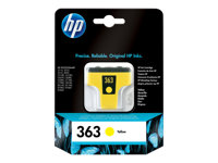 HP 363 - 6 ml - jaune - original - cartouche d'encre - pour Photosmart 31XX, 82XX, C5100, C5170, C5175, C5190, C5194, C6100, C6150, C6175, C7100 C8773EE#BA1