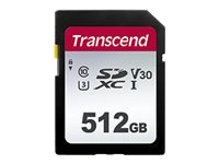 Transcend 300S - Carte mémoire flash - 512 Go - Video Class V30 / UHS-I U3 / Class10 - SDXC UHS-I TS512GSDC300S