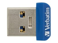 Verbatim Store 'n' Stay NANO - Clé USB - 64 Go - USB 3.0 - bleu 98711