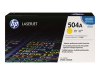 HP 504A - Jaune - original - LaserJet - cartouche de toner (CE252A) - pour Color LaserJet CM3530 MFP, CM3530fs MFP, CP3525, CP3525dn, CP3525n, CP3525x CE252A