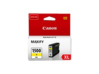 Canon PGI-1500XL Y - 12 ml - à rendement élevé - jaune - original - réservoir d'encre - pour MAXIFY MB2050, MB2150, MB2155, MB2350, MB2750, MB2755 9195B001