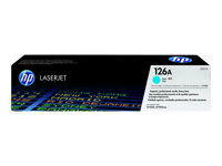 HP 126A - Cyan - original - LaserJet - cartouche de toner (CE311A) - pour Color LaserJet Pro CP1025; LaserJet Pro MFP M175; TopShot LaserJet Pro M275 CE311A