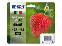 Epson 29XL Multipack - Pack de 4 - 30.5 ml - XL - noir, jaune, cyan, magenta - original - emballage coque avec alarme radioélectrique/ acoustique - cartouche d'encre - pour Expression Home XP-235, 245, 247, 255, 332, 335, 342, 345, 432, 435, 442, 445, 455 C13T29964022