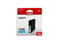 Canon PGI-2500XL C - 19.3 ml - à rendement élevé - cyan - original - réservoir d'encre - pour MAXIFY iB4050, iB4150, MB5050, MB5150, MB5155, MB5350, MB5450, MB5455 9265B001