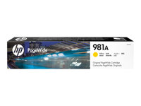 HP 981A - 69 ml - jaune - original - PageWide - cartouche d'encre - pour PageWide Enterprise Color MFP 586; PageWide Managed Color E55650 J3M70A