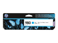 HP 980 - 86.5 ml - cyan - original - cartouche d'encre - pour Officejet Enterprise Color MFP X585; Officejet Enterprise Color Flow MFP X585 D8J07A