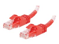 C2G Cat6 Booted Unshielded (UTP) Crossover Patch Cable - Câble inverseur - RJ-45 (M) pour RJ-45 (M) - 2 m - UTP - CAT 6 - moulé, sans crochet, bloqué - rouge 83559