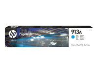 HP 913A - Cyan - original - PageWide - cartouche d'encre - pour PageWide 352, MFP 377; PageWide Managed MFP P57750, P55250; PageWide Pro 452, 477, 552 F6T77AE