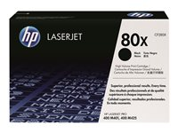HP 80X - À rendement élevé - noir - original - LaserJet - cartouche de toner (CF280X) - pour LaserJet Pro 400 M401, MFP M425 CF280X