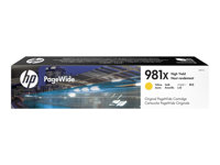 HP 981X - 116 ml - à rendement élevé - jaune - original - PageWide - cartouche d'encre - pour PageWide Enterprise Color MFP 586; PageWide Managed Color E55650 L0R11A